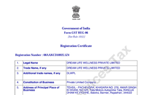 GST Certificate