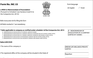 MOA Certificate